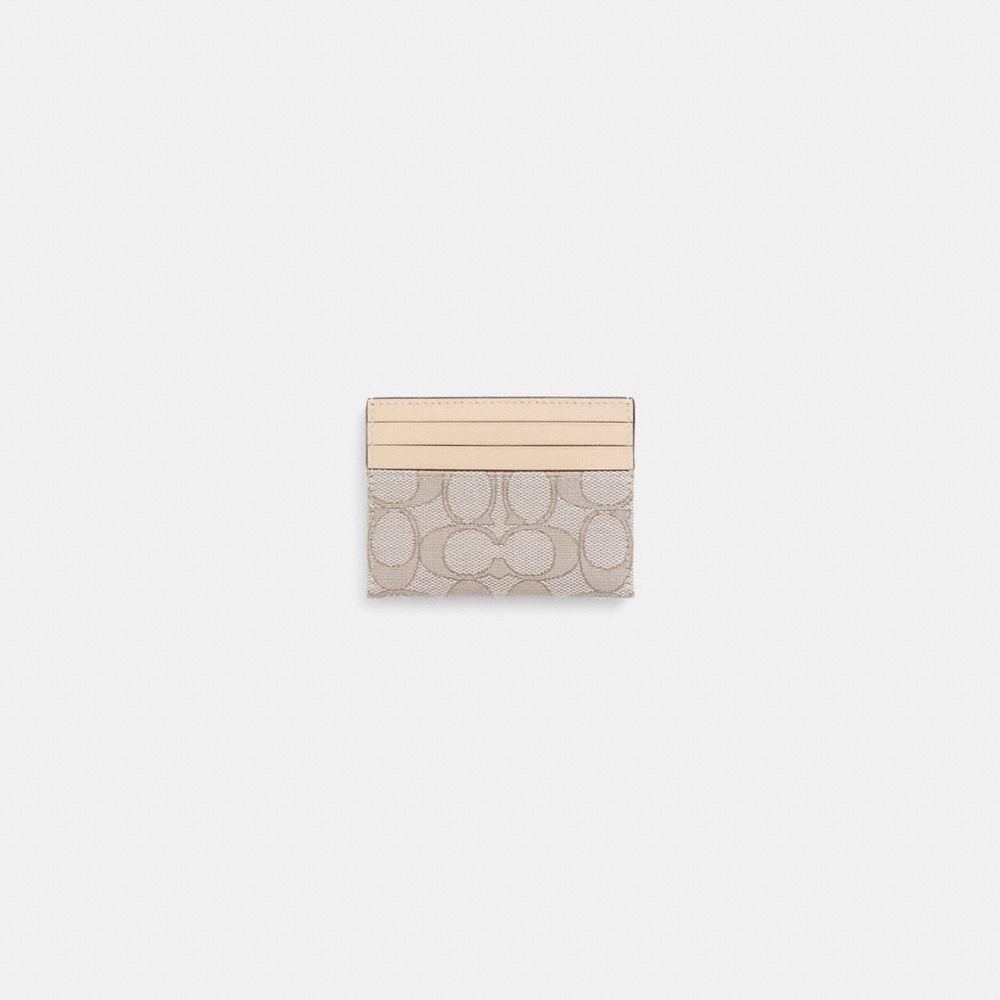 Coach Restored Card Case In Signature Jacquard